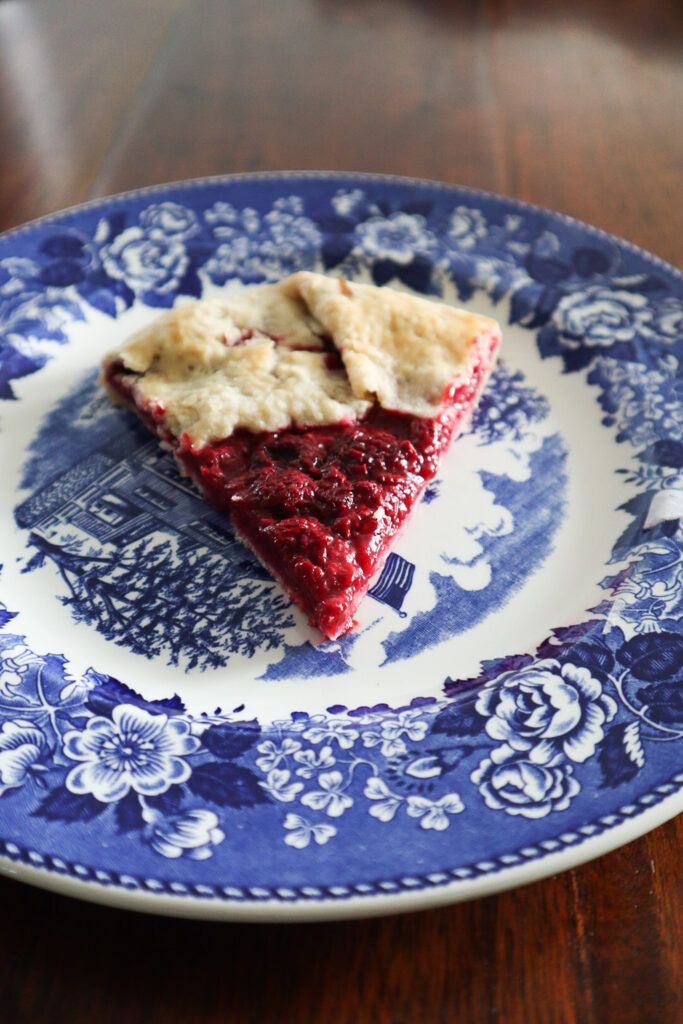 Galette on a Olde English Staffordshire Plate