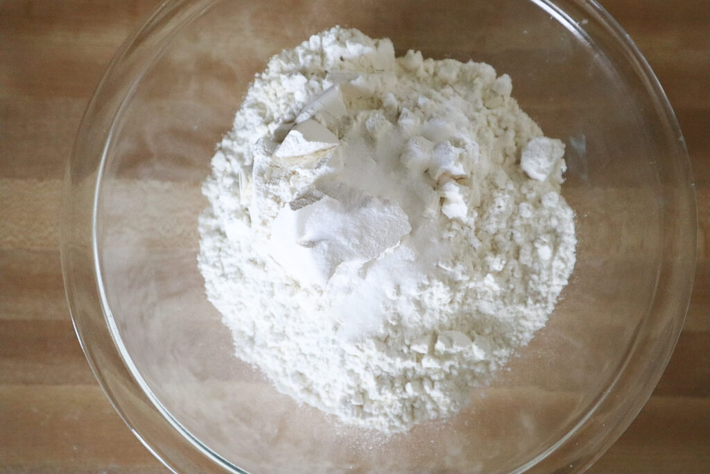 flour mixture in a bowl 