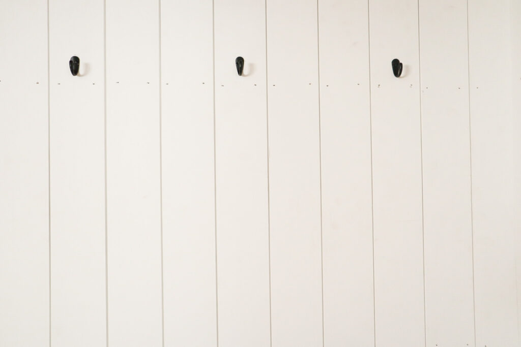 hooks on a coat closet 